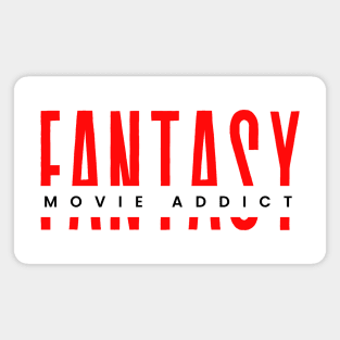 Fantasy movie addict minimalistic design Magnet